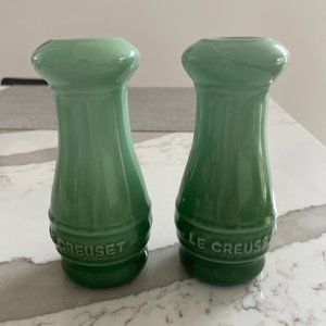 Le Creuset Salt and Pepper Shaker - Fennel Green - Never Used